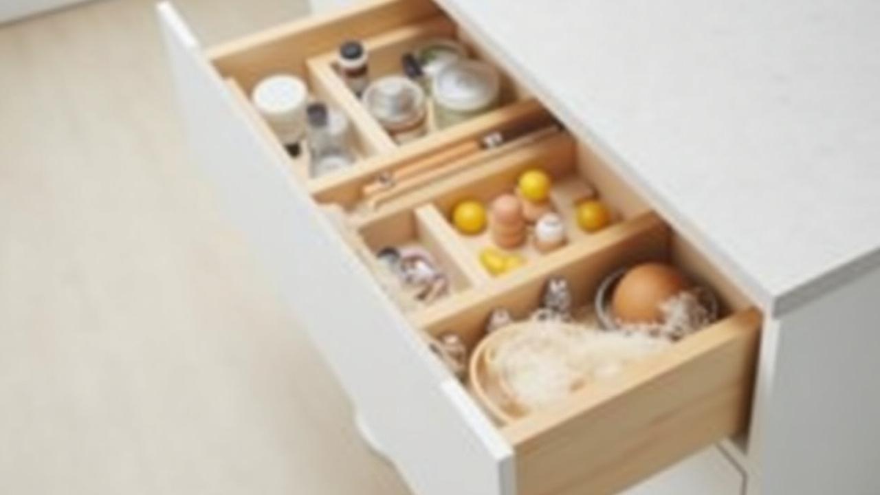 Kompakt kökslösning med smart förvaring och ljus inredning